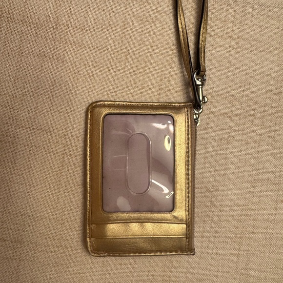 Coach Brown Signature Wristlet - Picture 2 of 3